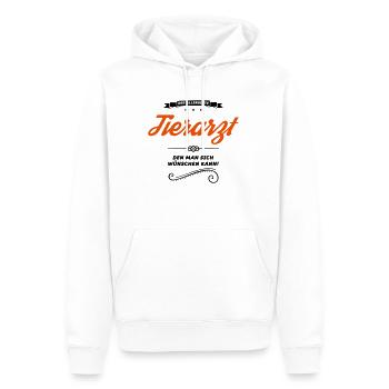 tierarzt allerbeste - Männer Premium Bio Hoodie - Weiß - Vorne - Nico (187cm)