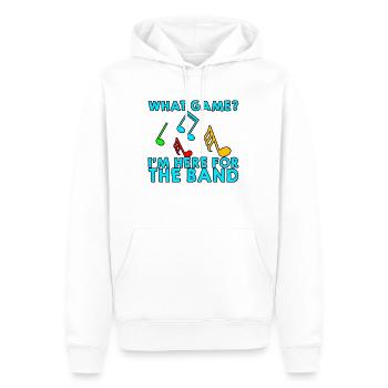 What Game, I'm Here For The Band 2 - Männer Premium Bio Hoodie - Weiß - Vorne - Nico (187cm)