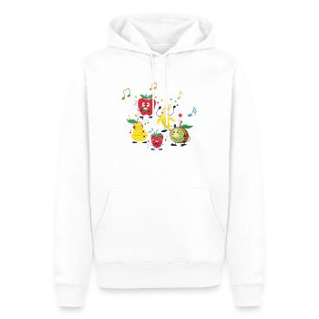 Veggie-Party - Männer Premium Bio Hoodie - Weiß - Vorne - Nico (187cm)
