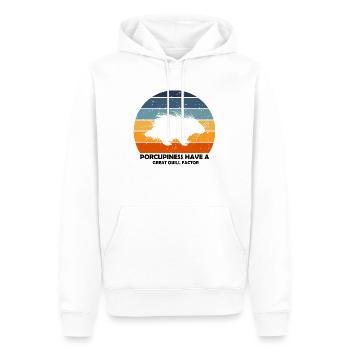 Stachelschweine Designs für Tierliebhaber Nagetier - Männer Premium Bio Hoodie - Weiß - Vorne - Nico (187cm)