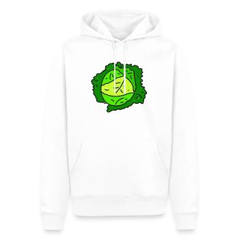 Savoy Cabbage Doodle - Men’s Premium Organic Hoodie - white - Front - Nico (187cm)
