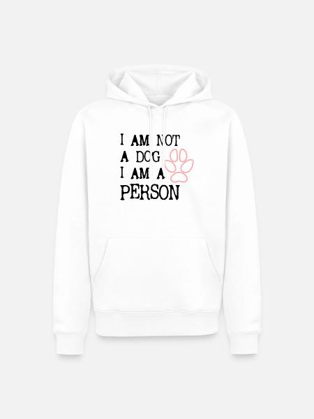 Dog Dog Rights Animal Rights Funny Dogs Vector 1 - Men’s Premium Organic Hoodie - white