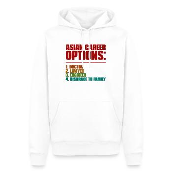 Options de carrière asiatiques, Docteur, Disgrâce à la famille 2 - Sweat à capuche Premium bio Homme - blanc - Devant - Nico (187cm)