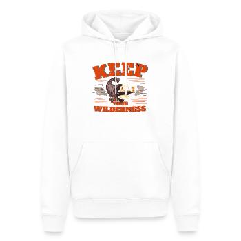 Wildtier - Wild - Männer Premium Bio Hoodie - Weiß - Vorne - Nico (187cm)