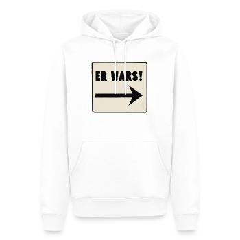Erwars - Männer Premium Bio Hoodie - Weiß - Vorne - Nico (187cm)