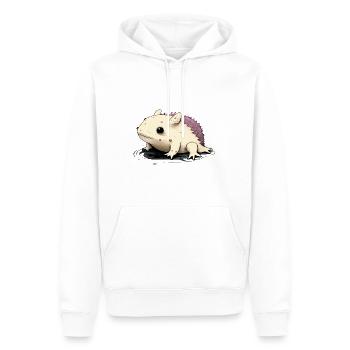 Axolotl - Men’s Premium Organic Hoodie - white - Front - Nico (187cm)