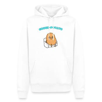 Couch Potato -süßes Shirt - Männer Premium Bio Hoodie - Weiß - Vorne - Nico (187cm)
