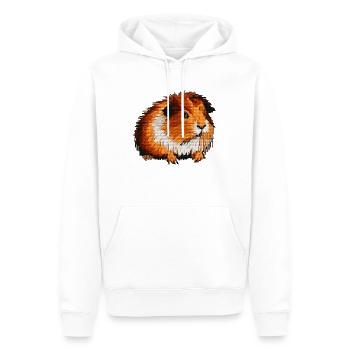 Cobayes en optique pixel 8 bits - Sweat à capuche Premium bio Homme - blanc - Devant - Nico (187cm)