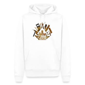 Opa, Oma, Opa, Oma, Papa, Mama, - Männer Premium Bio Hoodie - Weiß - Vorne - Nico (187cm)