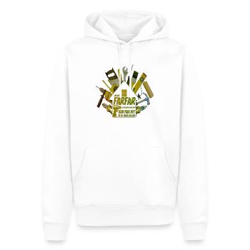Opa, Oma, Opa, Oma, Papa, Mama, - Männer Premium Bio Hoodie - Weiß - Vorne - Nico (187cm)