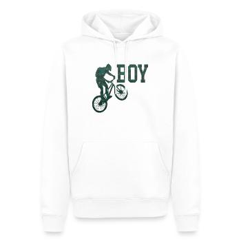 vélo vélo vélo mode de vie sain transport - Sweat à capuche Premium bio Homme - blanc - Devant - Nico (187cm)