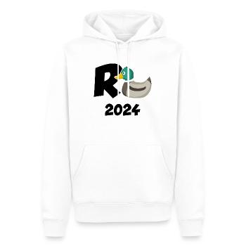 Rente 2024 Kollegen Rentner R Ente - Männer Premium Bio Hoodie - Weiß - Vorne - Nico (187cm)