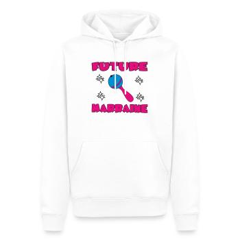 FUTURE MARRAINE - Sweat à capuche Premium bio Homme - blanc - Devant - Nico (187cm)