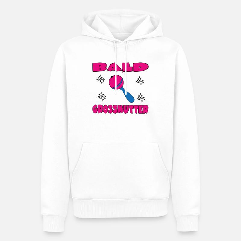 BALD GROSSMUTTER - Sweat à capuche Premium bio Homme - blanc