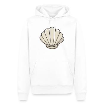 Shell - Sweet Scallop - Men’s Premium Organic Hoodie - white - Front - Nico (187cm)