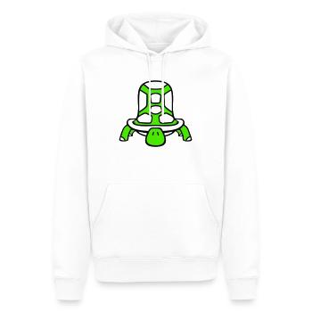 tortue mignonne mignonne grande carapace de tortue - Sweat à capuche Premium bio Homme - blanc - Devant - Nico (187cm)