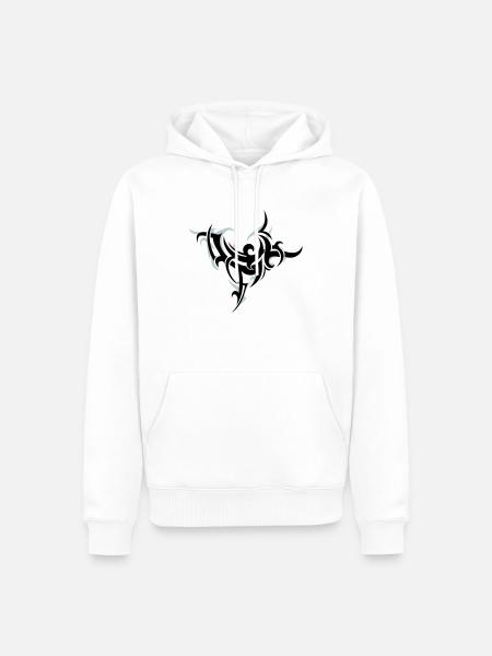 Tribal 2 - Männer Premium Bio Hoodie - Weiß