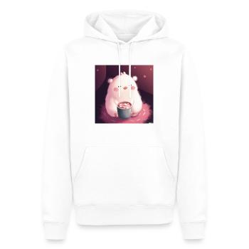 Fluffiges Tiechen - Männer Premium Bio Hoodie - Weiß - Vorne - Nico (187cm)