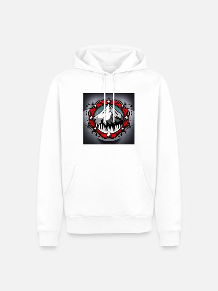 Berggipfel Träume - Männer Premium Bio Hoodie - Weiß