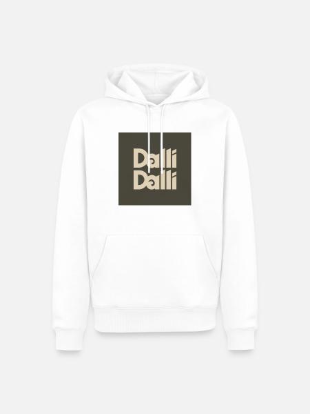 Dalli Dalli - Männer Premium Bio Hoodie - Weiß
