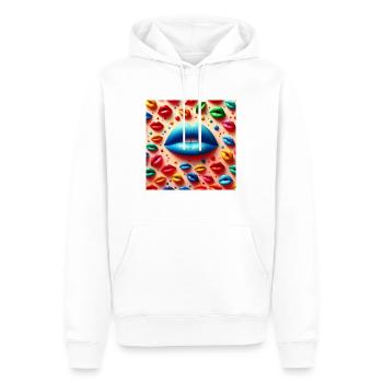 101Cherry - Männer Premium Bio Hoodie - Weiß - Vorne - Nico (187cm)