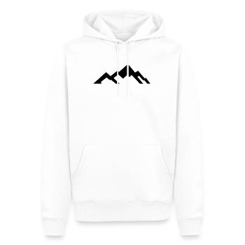 Berge - Mountains - Männer Premium Bio Hoodie - Weiß - Vorne - Nico (187cm)