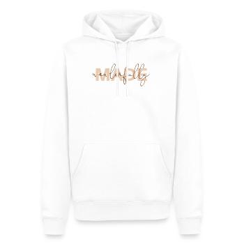 Merveilleux - Sweat à capuche Premium bio Homme - blanc - Devant - Nico (187cm)