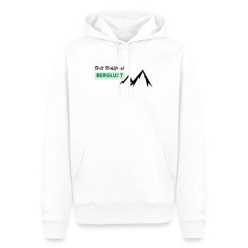 statt Stadtfrust Berglust - Männer Premium Bio Hoodie - Weiß - Vorne - Nico (187cm)