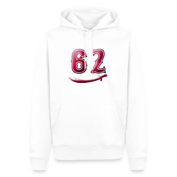 62 - Männer Premium Bio Hoodie - Weiß - Vorne - Nico (187cm)