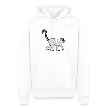 Katta - Catta - Lemur - Kattas - Affe - Lemuren - - Männer Premium Bio Hoodie - Weiß - Vorne - Nico (187cm)