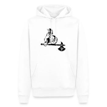 wikinger axt - Männer Premium Bio Hoodie - Weiß - Vorne - Nico (187cm)