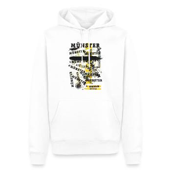 Münster Deutschland Stadt Skyline Heimat Liebe - Männer Premium Bio Hoodie - Weiß - Vorne - Nico (187cm)