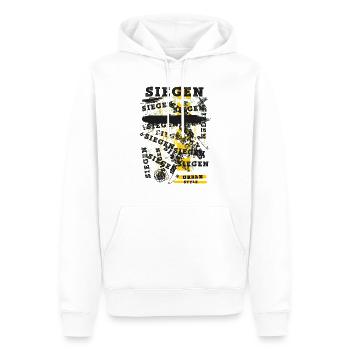 Siegen Deutschland Stadt Skyline Heimat Liebe - Männer Premium Bio Hoodie - Weiß - Vorne - Nico (187cm)