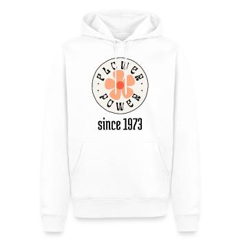 since 1973 - Männer Premium Bio Hoodie - Weiß - Vorne - Nico (187cm)