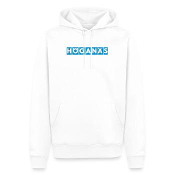 Höganäs Skåne Sky Blue - Männer Premium Bio Hoodie - Weiß - Vorne - Nico (187cm)