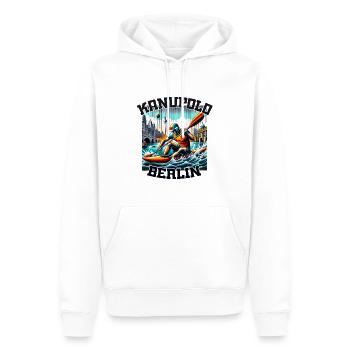 Kanupolo Berlin Graffiti - Männer Premium Bio Hoodie - Weiß - Vorne - Nico (187cm)