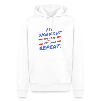 Essen Sie roten Apfelkuchen - Männer Premium Bio Hoodie - Weiß - Vorne - Nico (187cm)