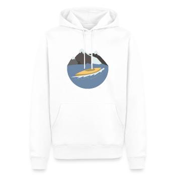 Wassersport - Männer Premium Bio Hoodie - Weiß - Vorne - Nico (187cm)