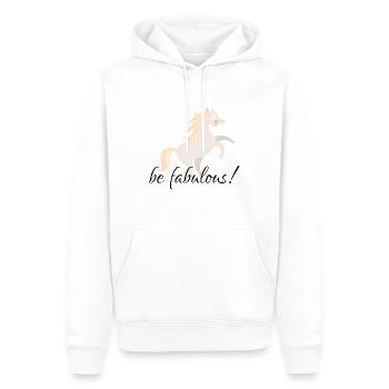 Pferde - Männer Premium Bio Hoodie - Weiß - Vorne - Nico (187cm)