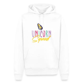 Lustiger Einhorn Spruch I Einhörner - Männer Premium Bio Hoodie - Weiß - Vorne - Nico (187cm)