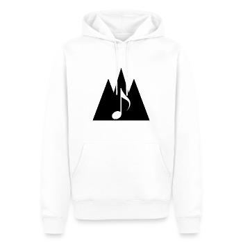 Triangle Mountain and Music - - Men’s Premium Organic Hoodie - white - Front - Nico (187cm)
