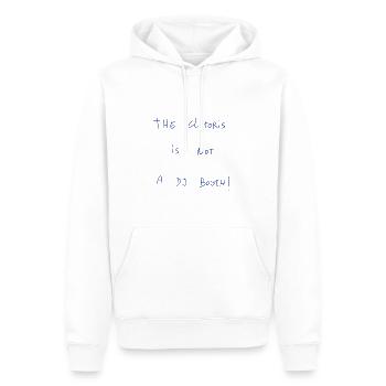 The Clitoris Is Not A DJ Booth! - Men’s Premium Organic Hoodie - white - Front - Nico (187cm)