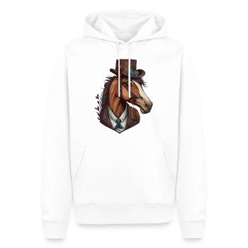 Elegantes Pferd - Männer Premium Bio Hoodie - Weiß - Vorne - Nico (187cm)