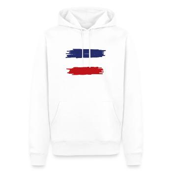 Gewehr MAS 36 Flagge - Bewaffnung - Männer Premium Bio Hoodie - Weiß - Vorne - Nico (187cm)
