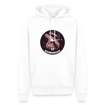 Sorcière d’Halloween pour les enfants - Sweat à capuche Premium bio Homme - blanc - Devant - Nico (187cm)
