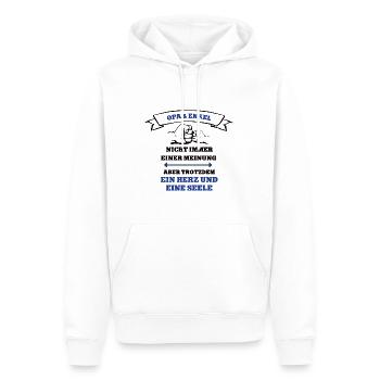 Opa und Enkel Team Partnerlook Outfit Enkeln Opas - Männer Premium Bio Hoodie - Weiß - Vorne - Nico (187cm)