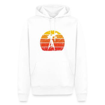 Vintage Sonne und Astronomie - - Männer Premium Bio Hoodie - Weiß - Vorne - Nico (187cm)