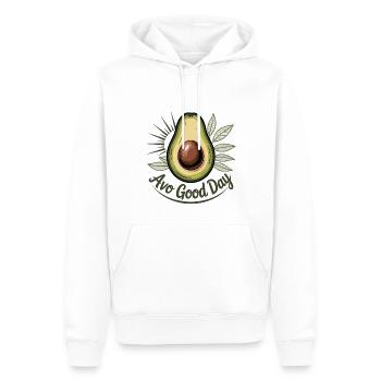 Avo Good Day - Männer Premium Bio Hoodie - Weiß - Vorne - Nico (187cm)