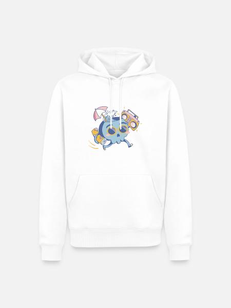 Sommer - Männer Premium Bio Hoodie - Weiß