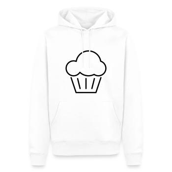 Muffin or cupcake - Men’s Premium Organic Hoodie - white - Front - Nico (187cm)